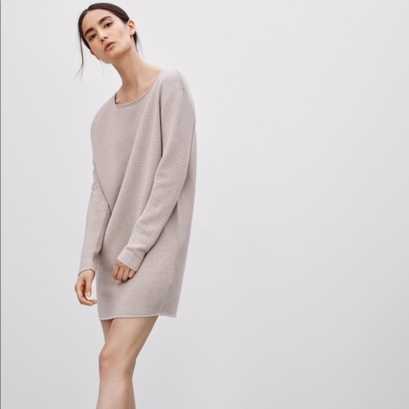 Aritzia Dresses & Skirts - Wilfred Aritzia Campanule Taupe Sweater Dress XXS